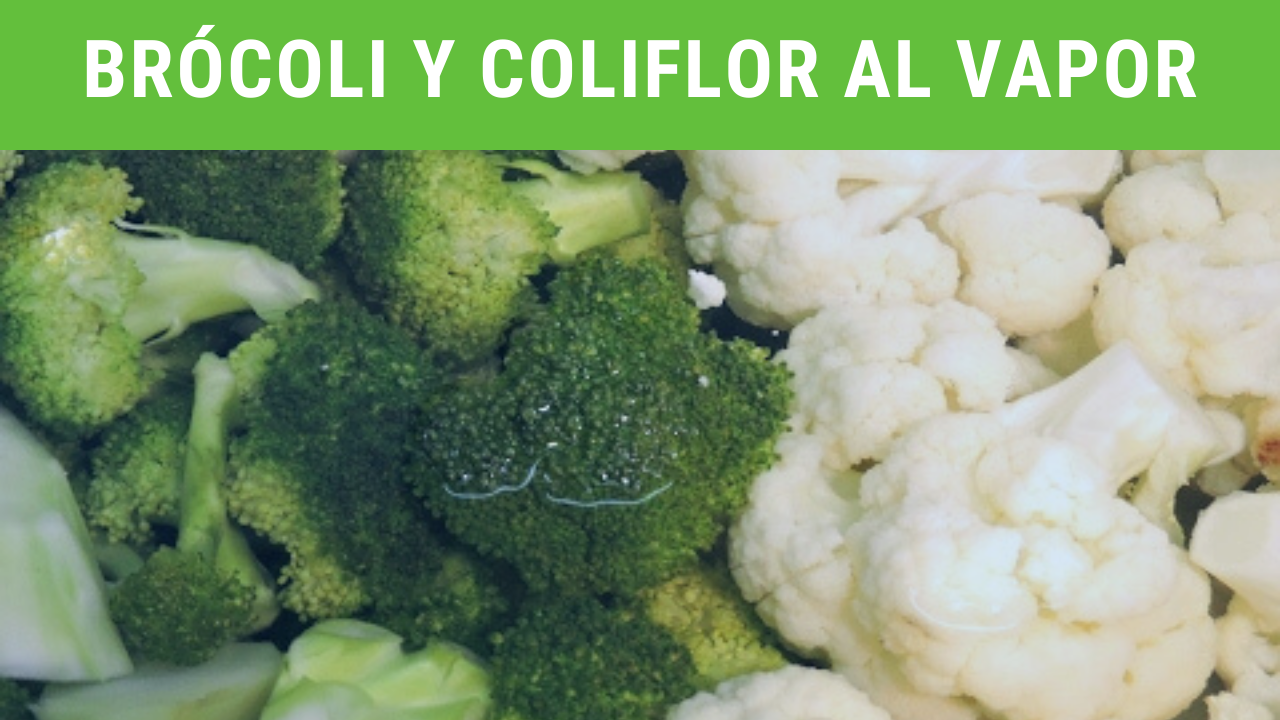 Cómo cocer brócoli y coliflor al vapor