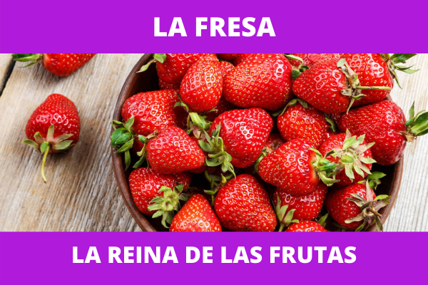 Fresa, “la reina de las frutas”